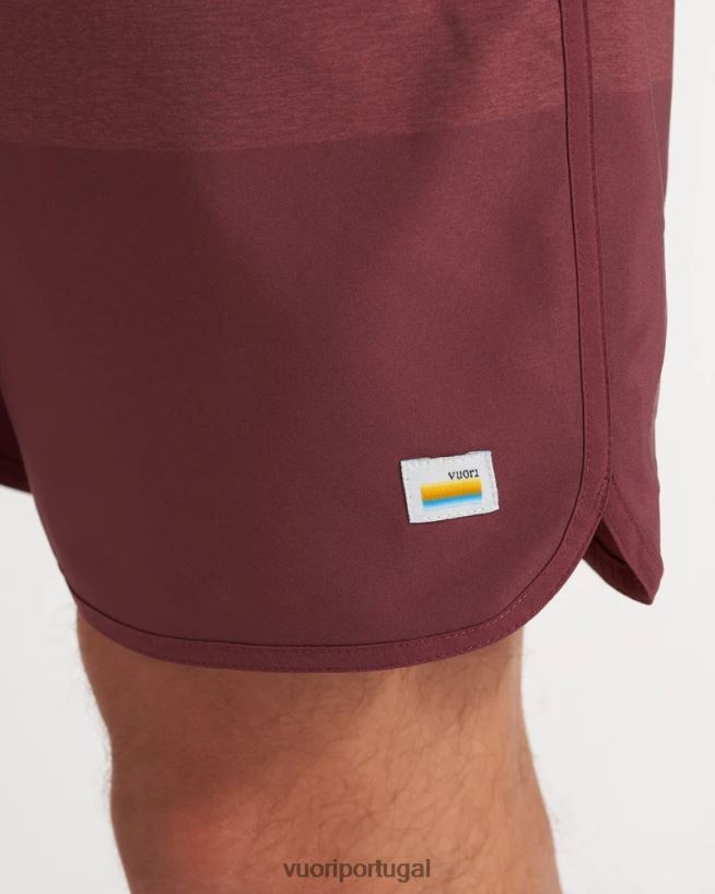 bloco de textura castanho-avermelhado bancos curtos homens Vuori 68NJ8J743 roupas