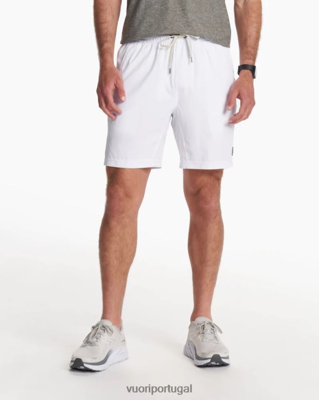 branco core curto homens Vuori 68NJ8J643 roupas