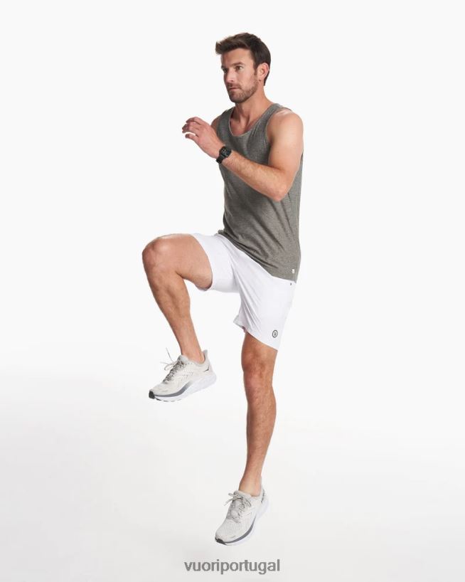 branco core curto homens Vuori 68NJ8J643 roupas