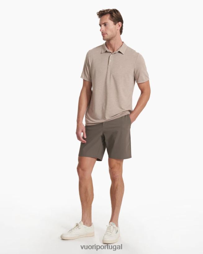 cacau frota curta homens Vuori 68NJ8J656 roupas