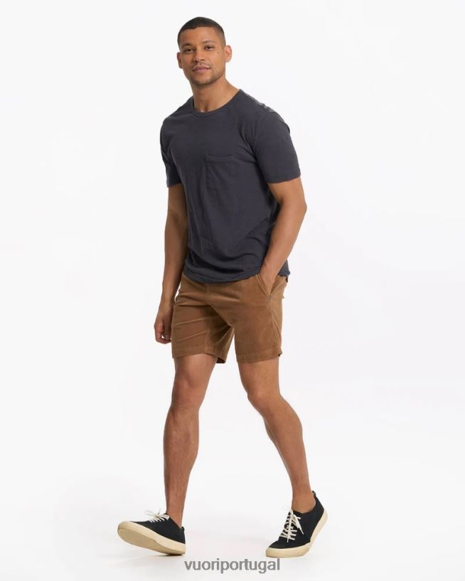 camelo otimista curto homens Vuori 68NJ8J702 roupas