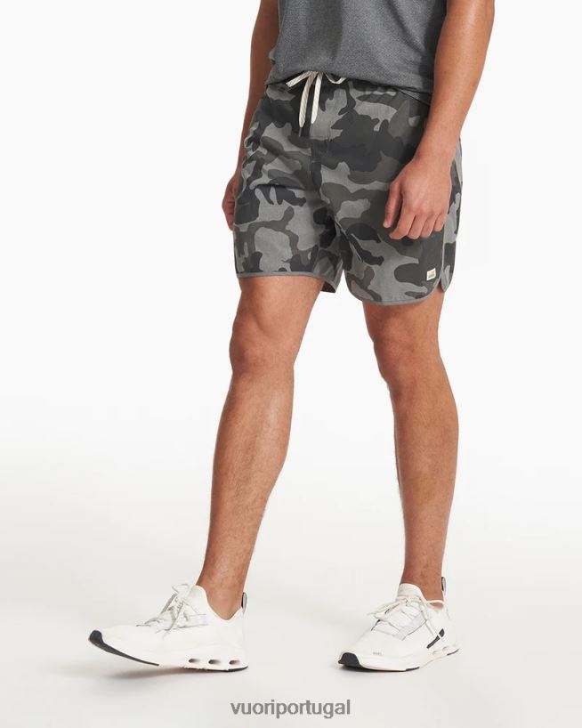 camuflagem cinza bancos curtos homens Vuori 68NJ8J654 roupas