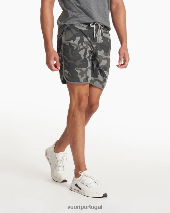 camuflagem cinza bancos curtos homens Vuori 68NJ8J654 roupas
