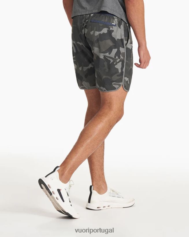 camuflagem cinza bancos curtos homens Vuori 68NJ8J654 roupas