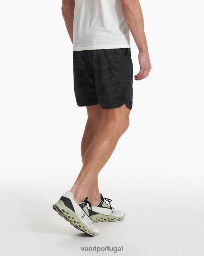 camuflagem preta bancos curtos homens Vuori 68NJ8J653 roupas