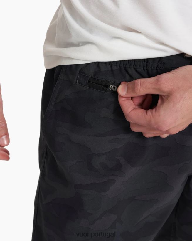 camuflagem preta bancos curtos homens Vuori 68NJ8J653 roupas