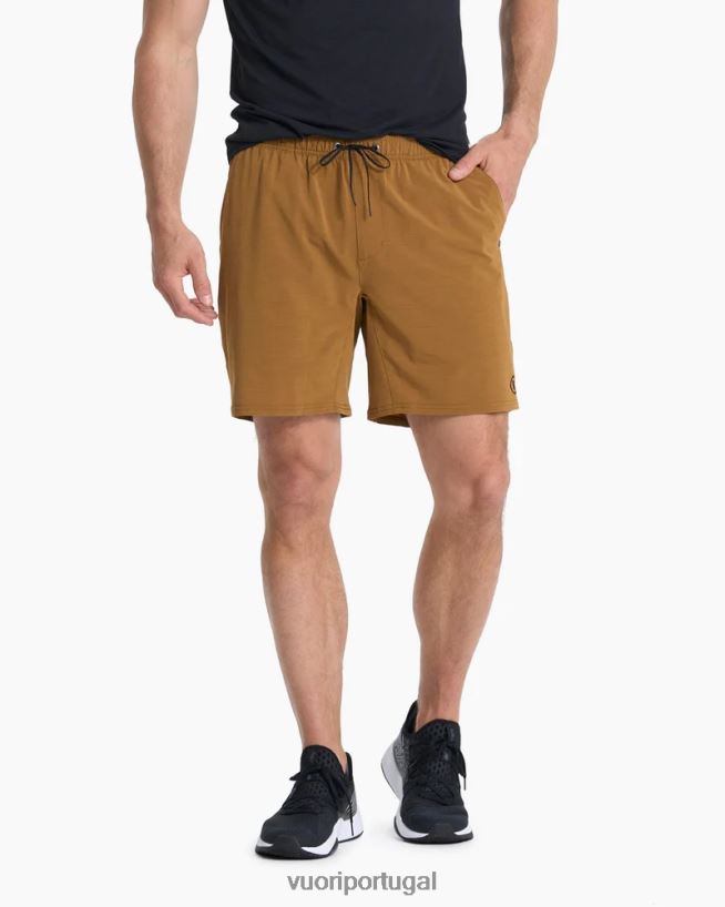 caramelo elevar kore curto homens Vuori 68NJ8J720 roupas
