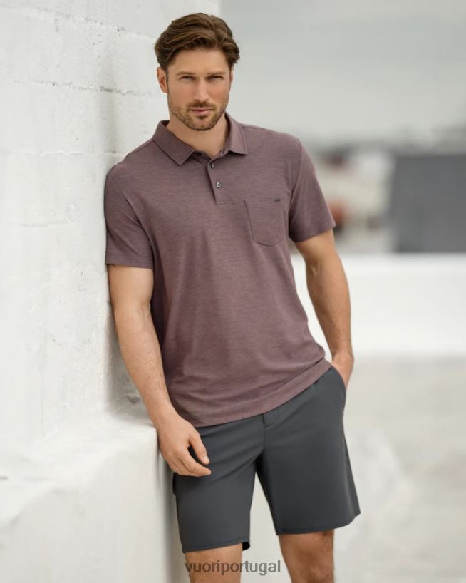 carvão frota curta homens Vuori 68NJ8J657 roupas