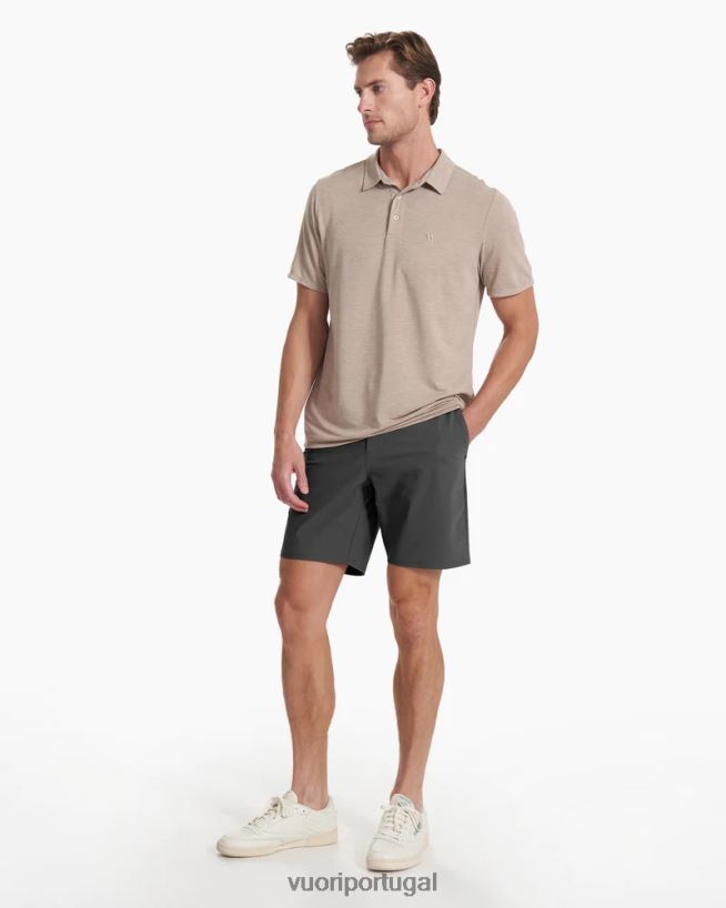 carvão frota curta homens Vuori 68NJ8J657 roupas