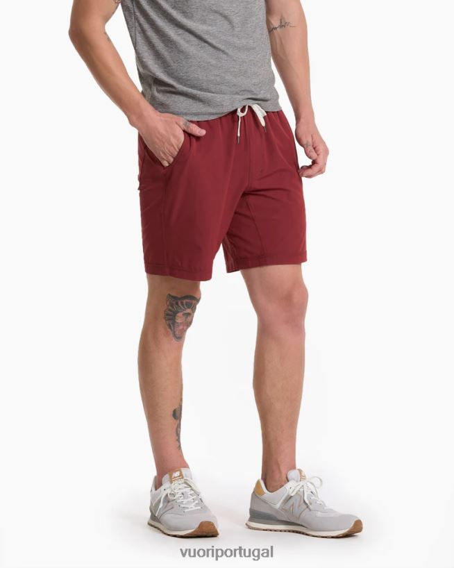 groselha core curto homens Vuori 68NJ8J731 roupas