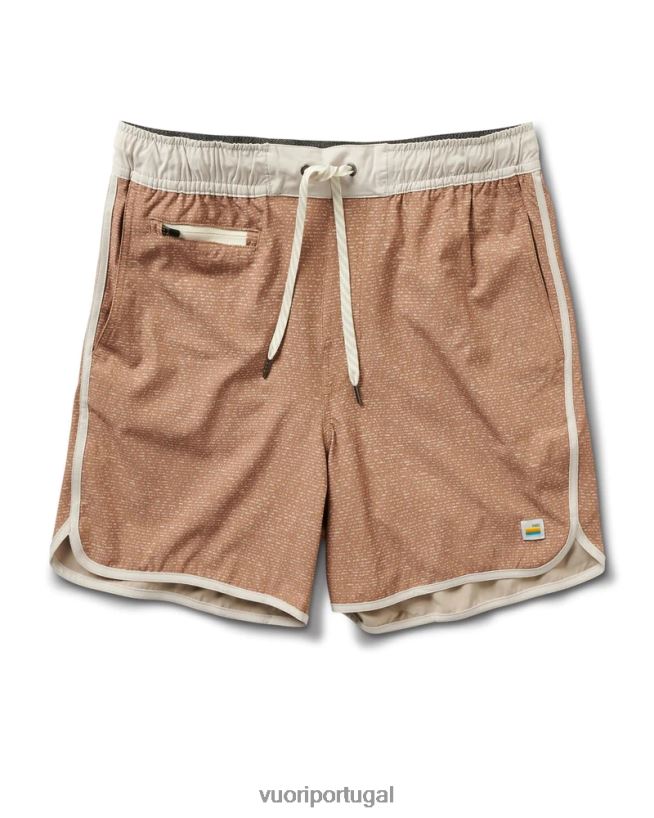 linhas tracejadas de camelo bancos curtos 5" homens Vuori 68NJ8J747 roupas