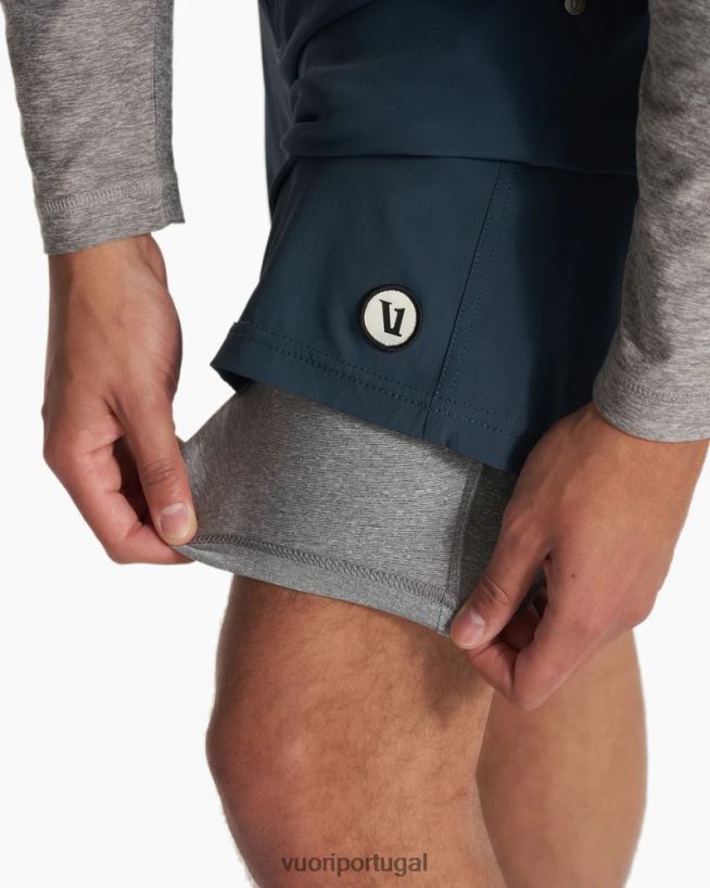 índigo core curto homens Vuori 68NJ8J632 roupas