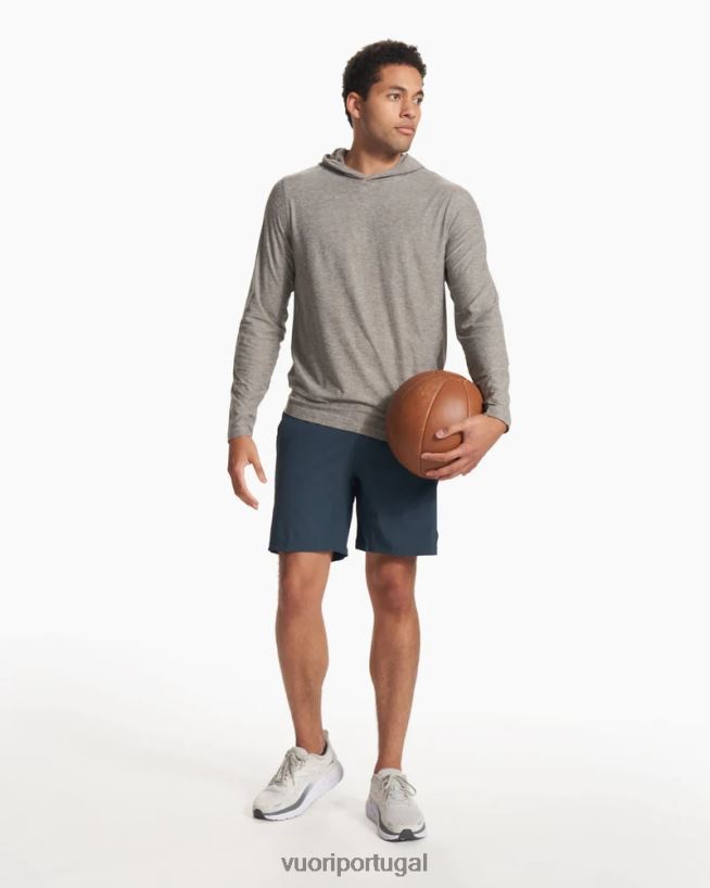 índigo core curto homens Vuori 68NJ8J632 roupas