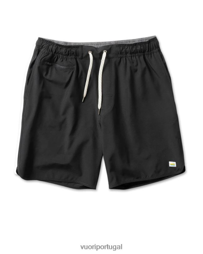 preto bancos curtos 5" homens Vuori 68NJ8J675 roupas