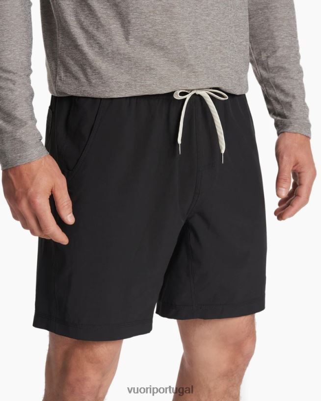 preto kore sem forro curto homens Vuori 68NJ8J666 roupas