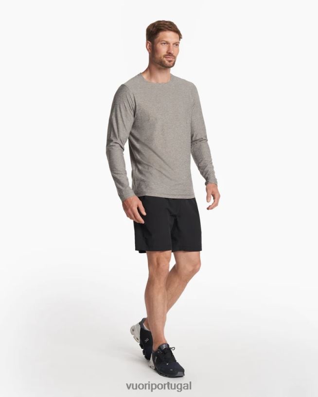 preto kore sem forro curto homens Vuori 68NJ8J666 roupas