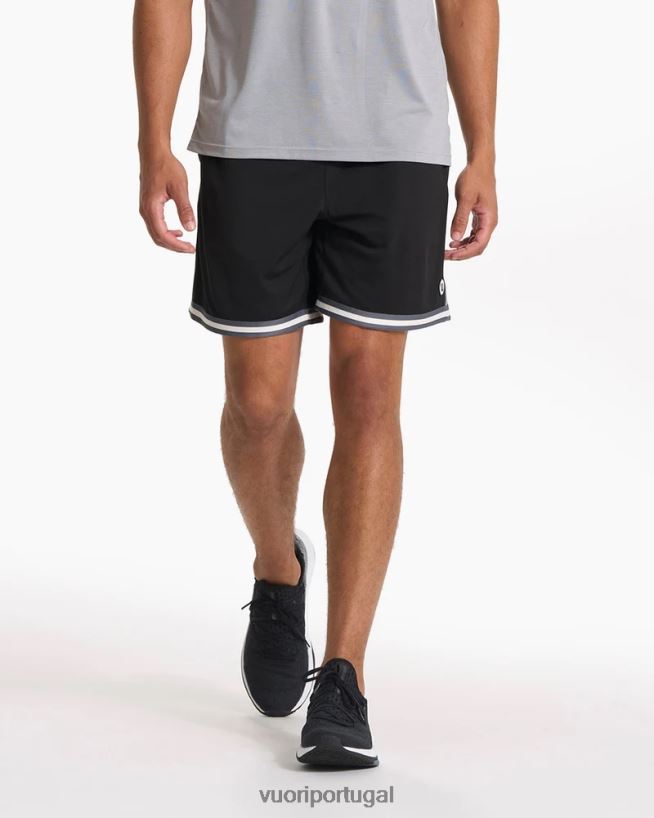 preto zona curta homens Vuori 68NJ8J723 roupas