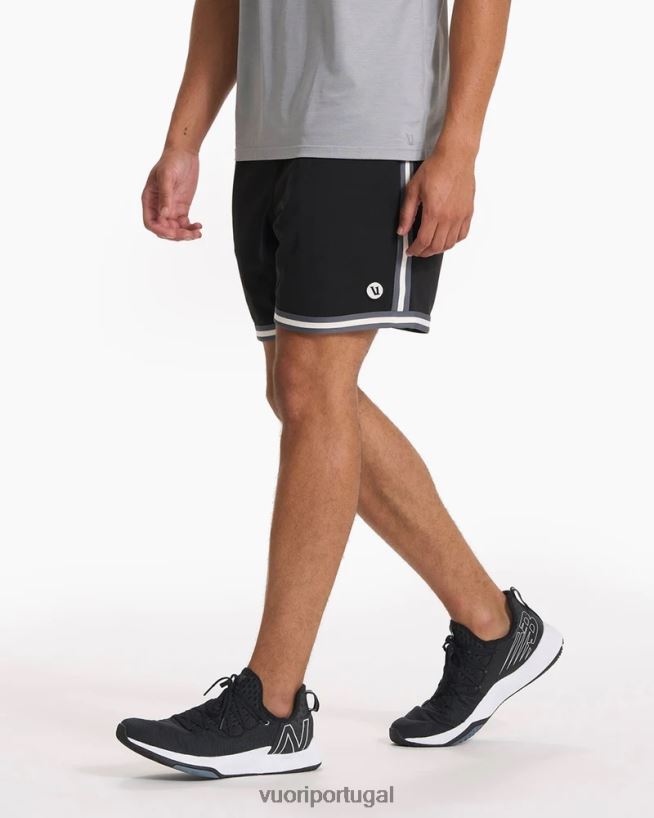 preto zona curta homens Vuori 68NJ8J723 roupas