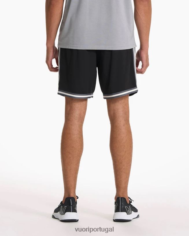 preto zona curta homens Vuori 68NJ8J723 roupas