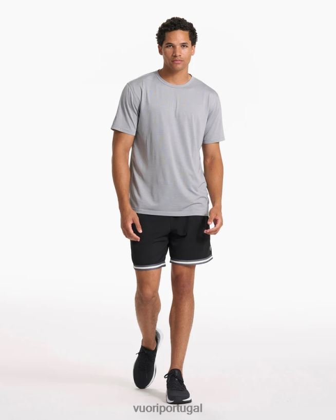 preto zona curta homens Vuori 68NJ8J723 roupas