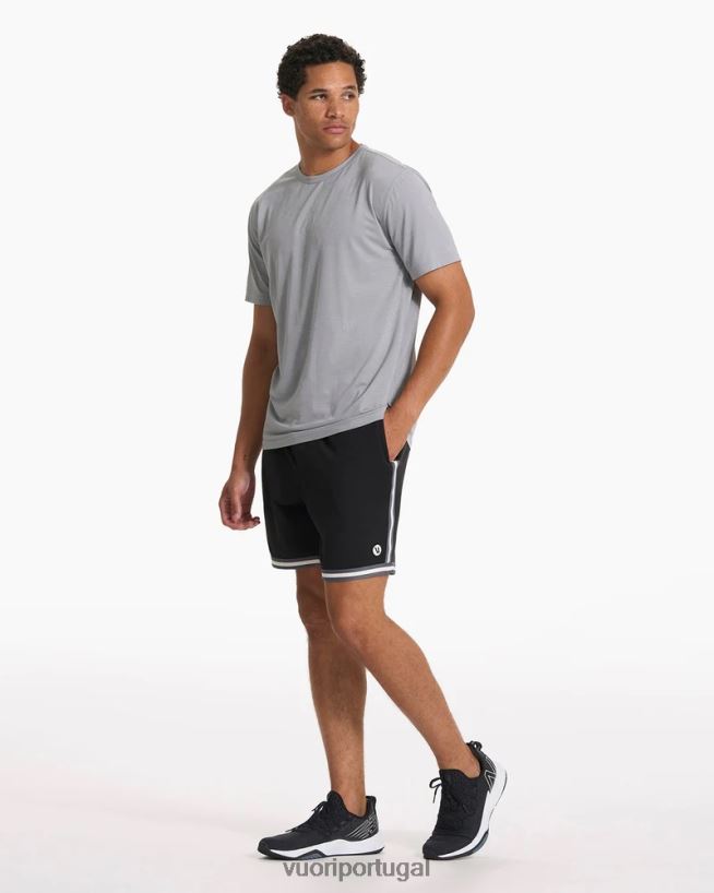 preto zona curta homens Vuori 68NJ8J723 roupas