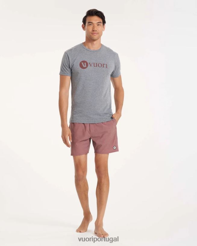 terracota capa curta homens Vuori 68NJ8J800 roupas