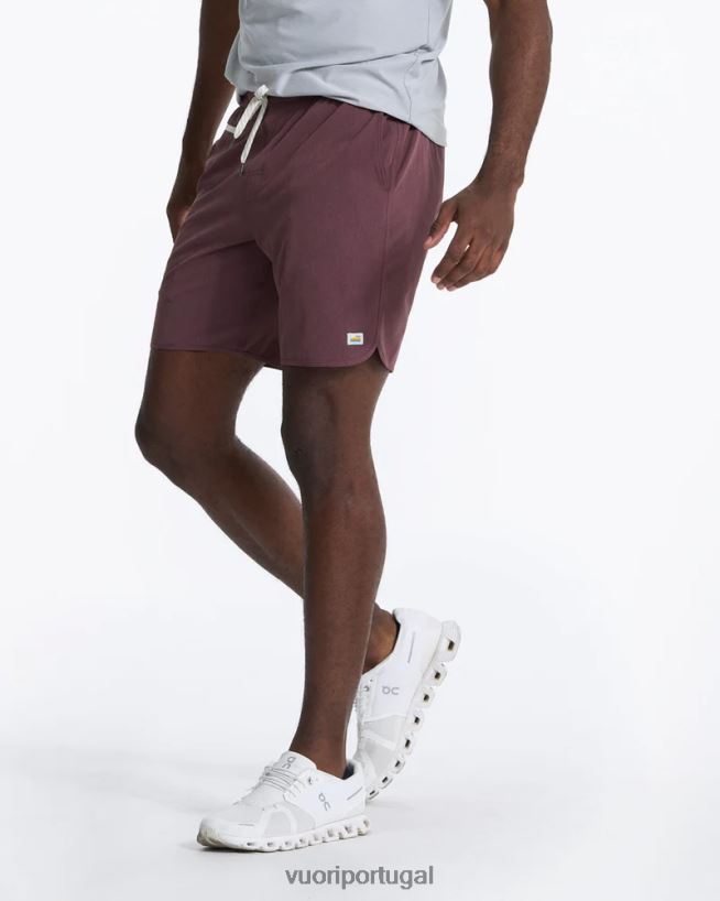 textura de linho castanha bancos curtos homens Vuori 68NJ8J741 roupas