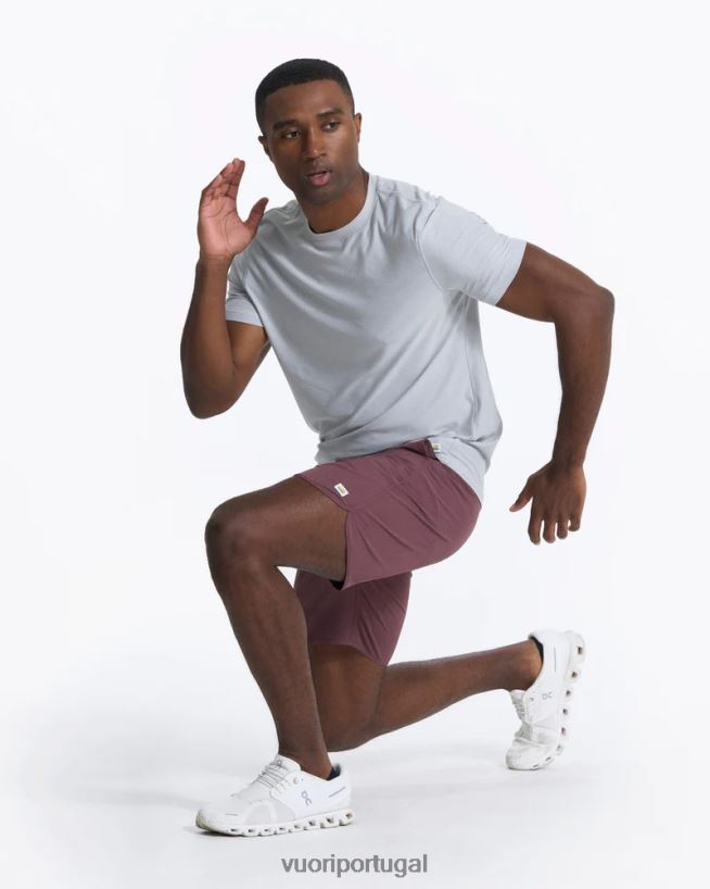 textura de linho castanha bancos curtos homens Vuori 68NJ8J741 roupas