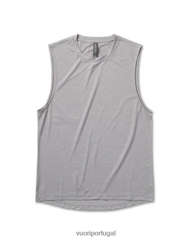 urze cinza camiseta muscular zéfiro homens Vuori 68NJ8J454 roupas