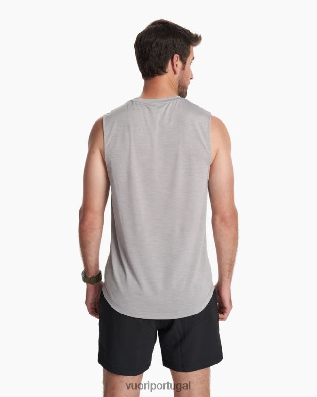 urze cinza camiseta muscular zéfiro homens Vuori 68NJ8J454 roupas