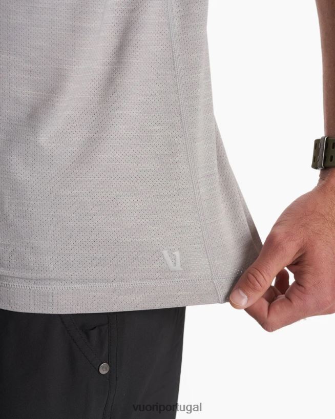 urze cinza camiseta muscular zéfiro homens Vuori 68NJ8J454 roupas