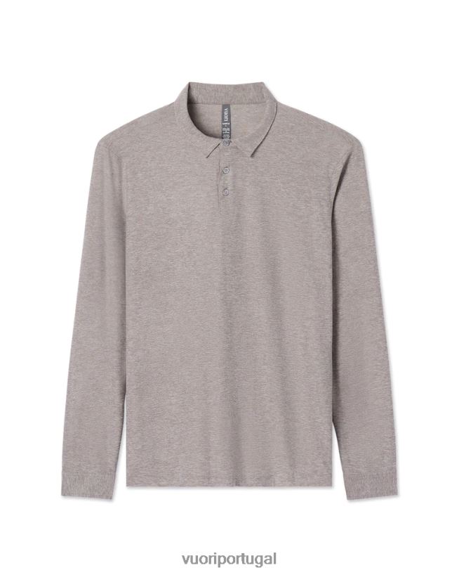 urze cinza polo strato tech manga longa homens Vuori 68NJ8J534 roupas