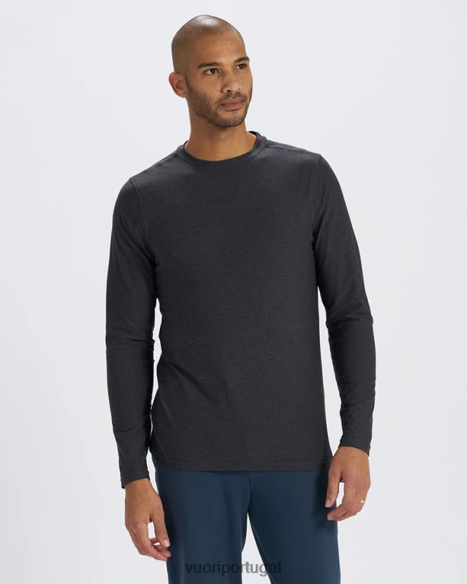 urze de carvão camiseta strato tech manga longa homens Vuori 68NJ8J552 roupas