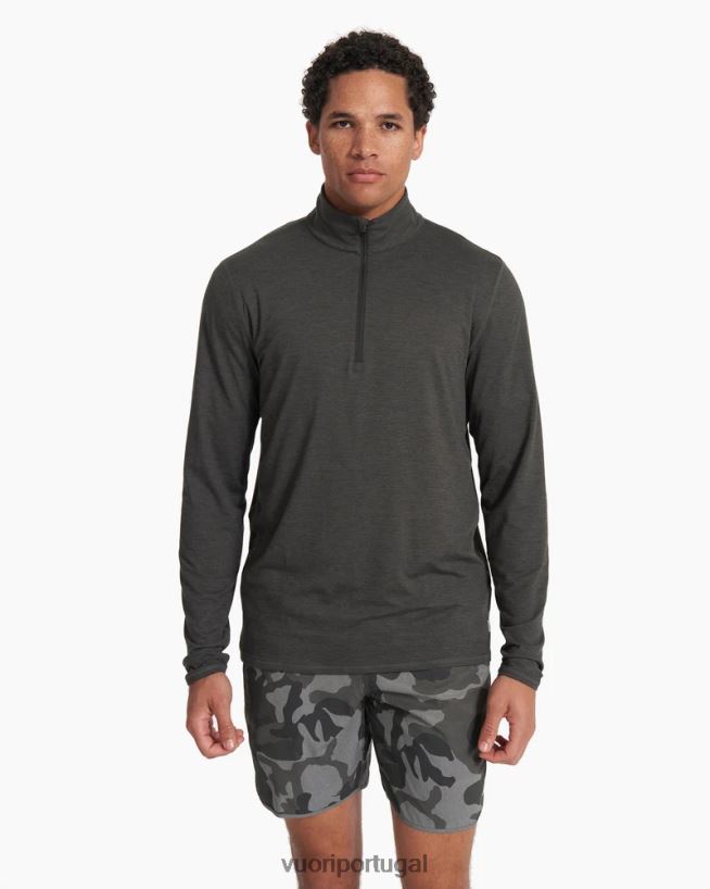 urze de carvão facilidade de desempenho meio zíper homens Vuori 68NJ8J567 roupas