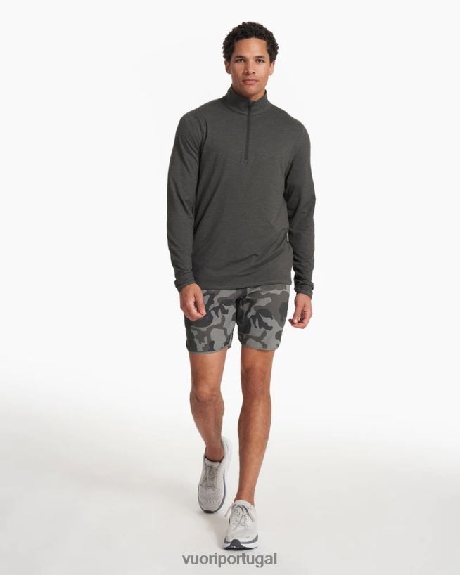 urze de carvão facilidade de desempenho meio zíper homens Vuori 68NJ8J567 roupas