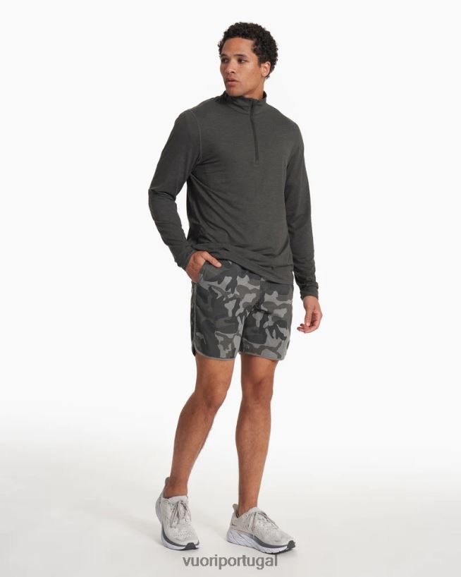 urze de carvão facilidade de desempenho meio zíper homens Vuori 68NJ8J567 roupas