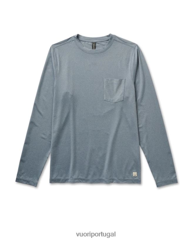 urze nuvem camiseta de desempenho tradewind de manga comprida homens Vuori 68NJ8J562 roupas