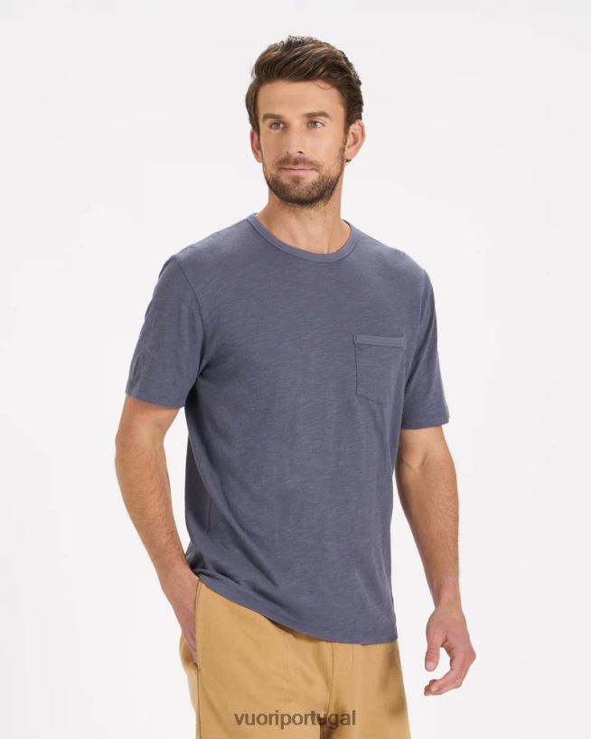 azul a camiseta de ascensão homens Vuori 68NJ8J509 roupas