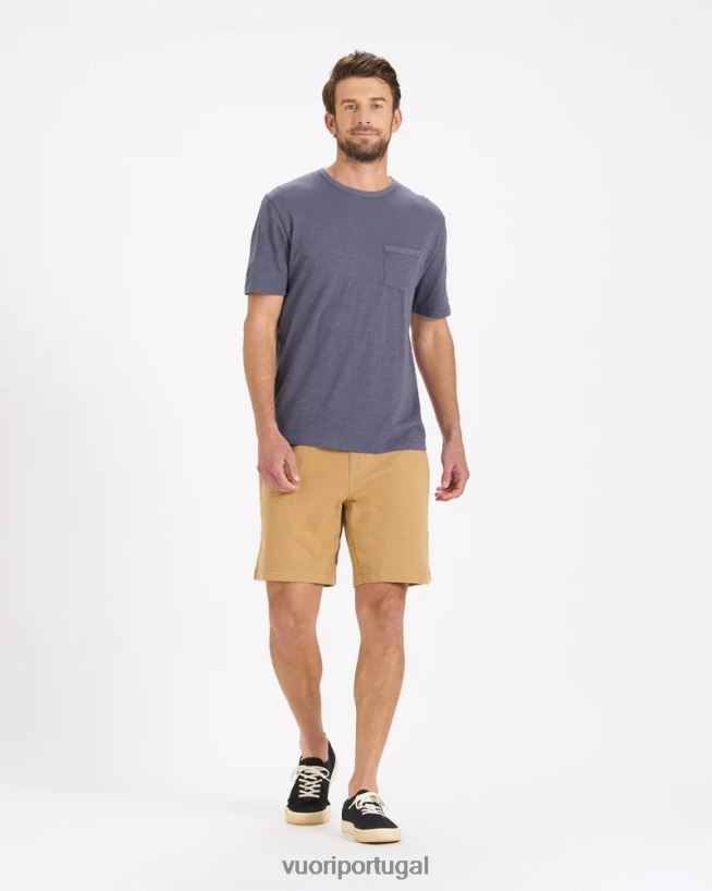 azul a camiseta de ascensão homens Vuori 68NJ8J509 roupas