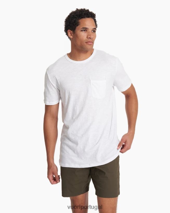 branco a camiseta de ascensão homens Vuori 68NJ8J484 roupas
