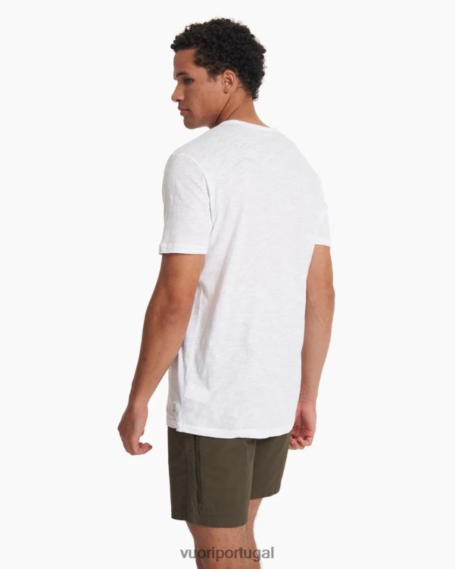 branco a camiseta de ascensão homens Vuori 68NJ8J484 roupas