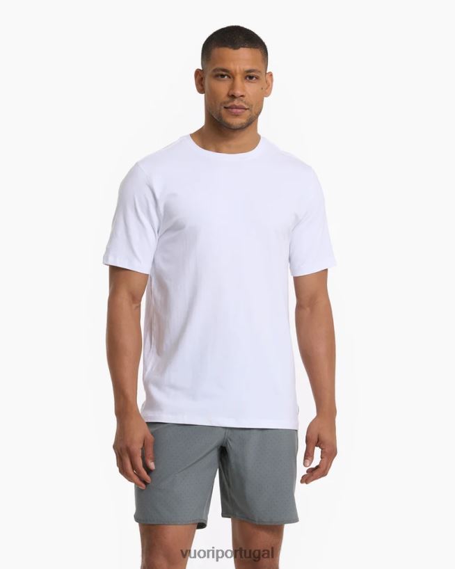 branco camiseta tuvalu homens Vuori 68NJ8J463 roupas