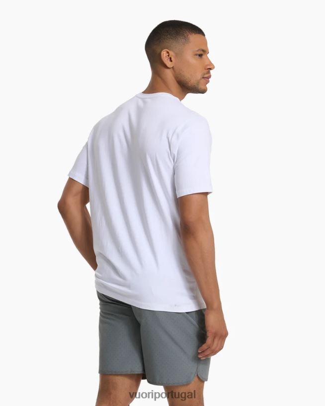 branco camiseta tuvalu homens Vuori 68NJ8J463 roupas