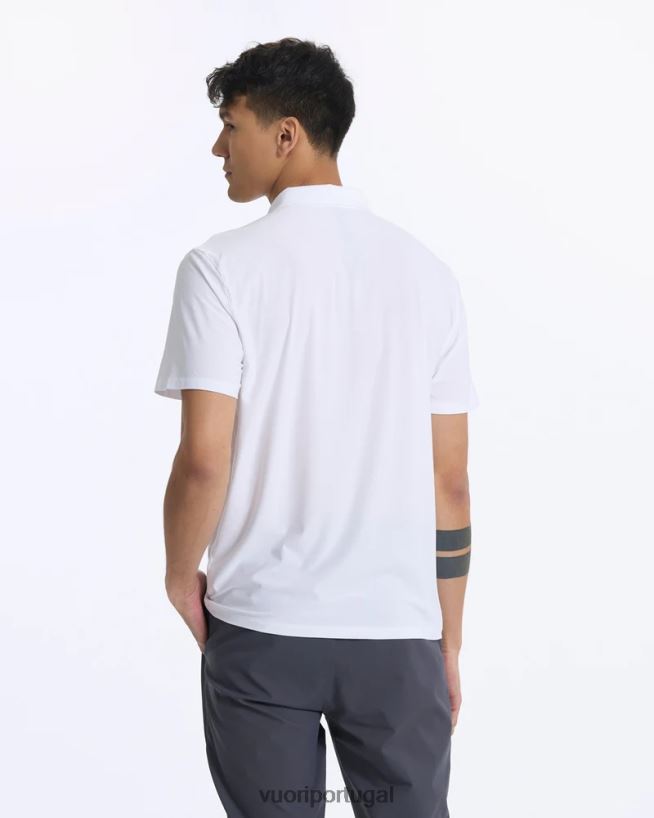 branco polo tech strato homens Vuori 68NJ8J519 roupas