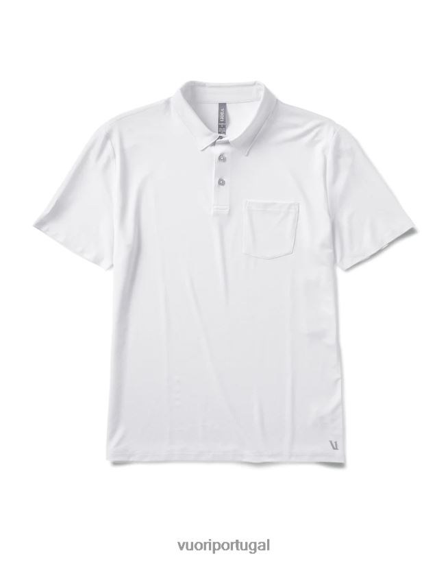 branco polo zéfiro homens Vuori 68NJ8J525 roupas