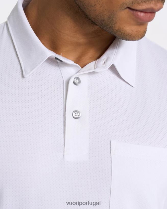 branco polo zéfiro homens Vuori 68NJ8J525 roupas
