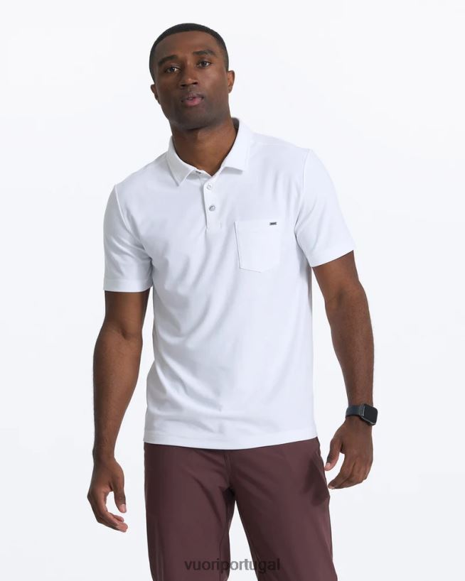 branco ás pólo homens Vuori 68NJ8J521 roupas
