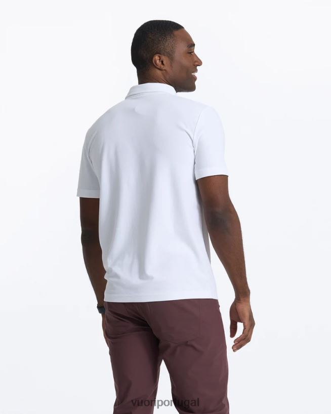 branco ás pólo homens Vuori 68NJ8J521 roupas