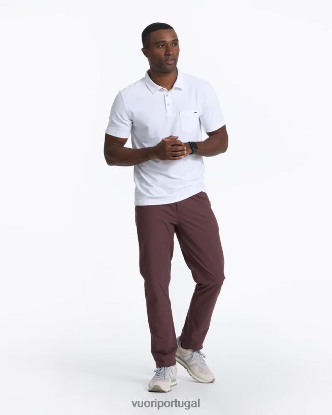 branco ás pólo homens Vuori 68NJ8J521 roupas