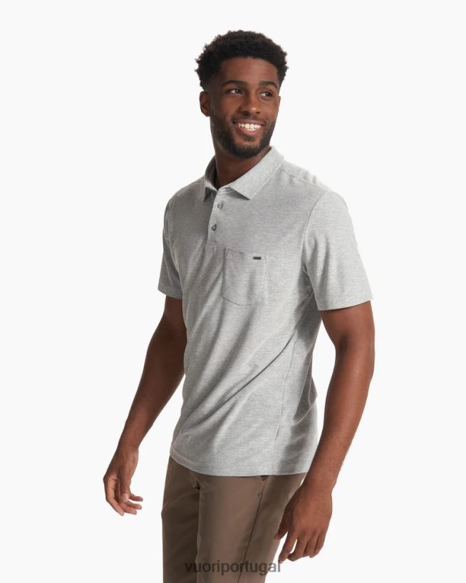cinza claro ás pólo homens Vuori 68NJ8J520 roupas